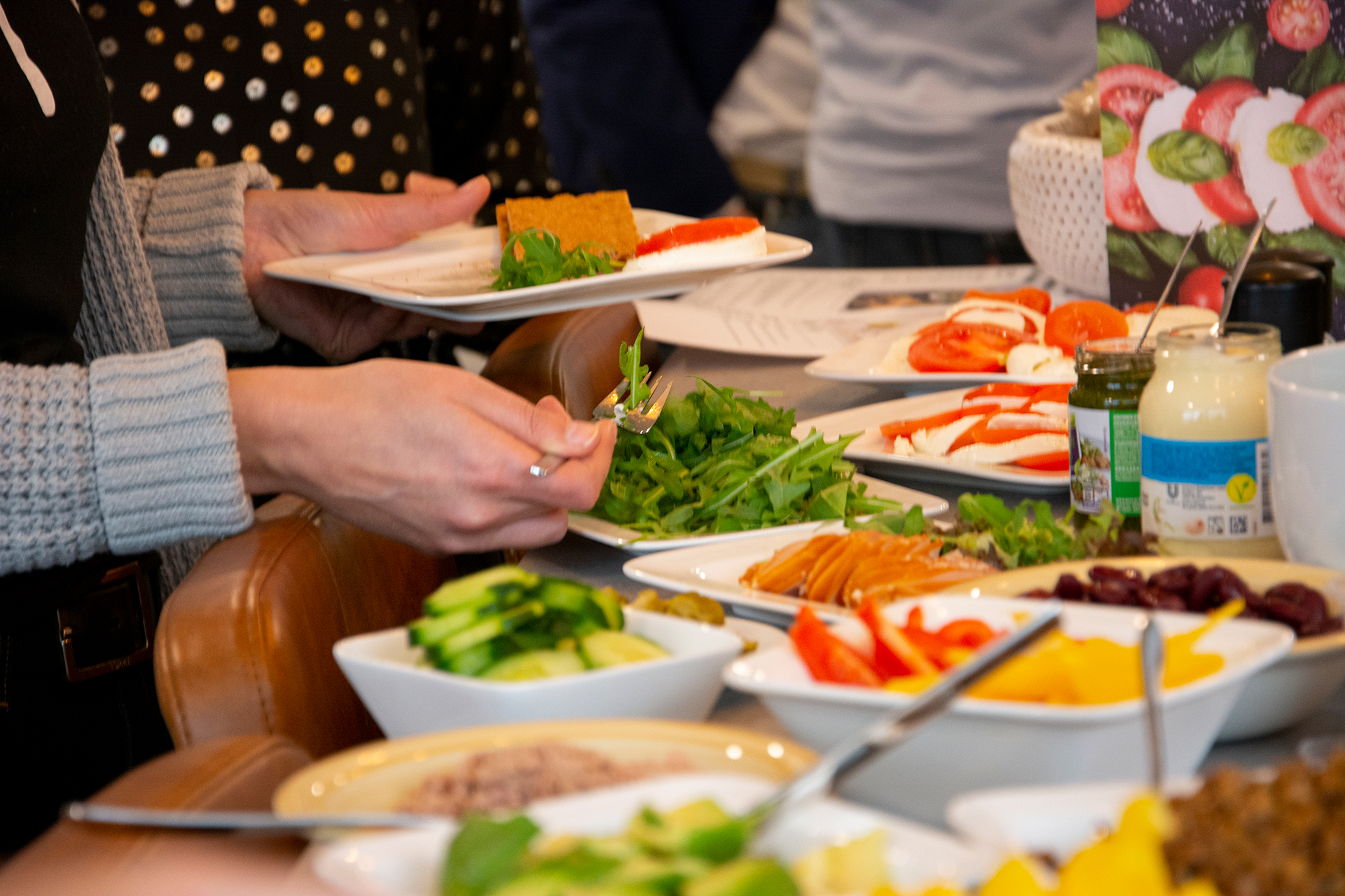Lunch bij Visma Circle, na speciaal advies van voedingscoach Mieke Daemen